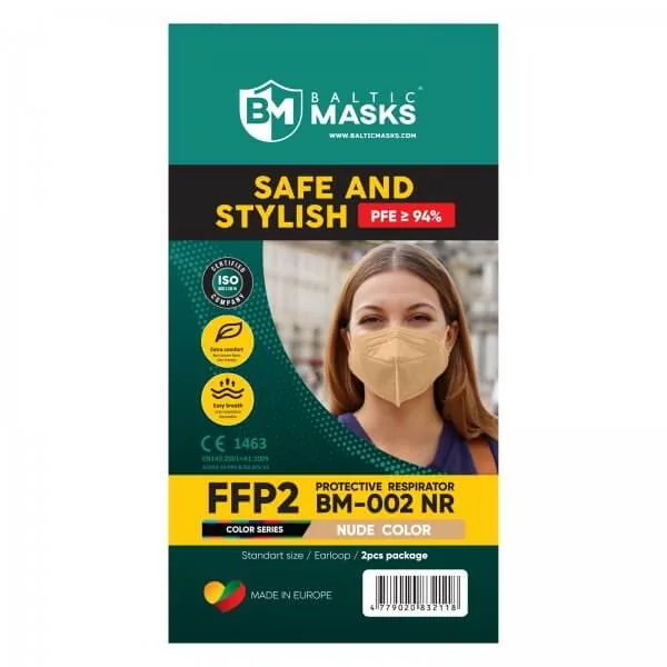 FFP2 respiratorius BM-002 (2 vnt.) · kūno spalva