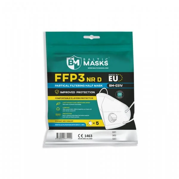 FFP3 respiratorius BM-031V (5 vnt.)